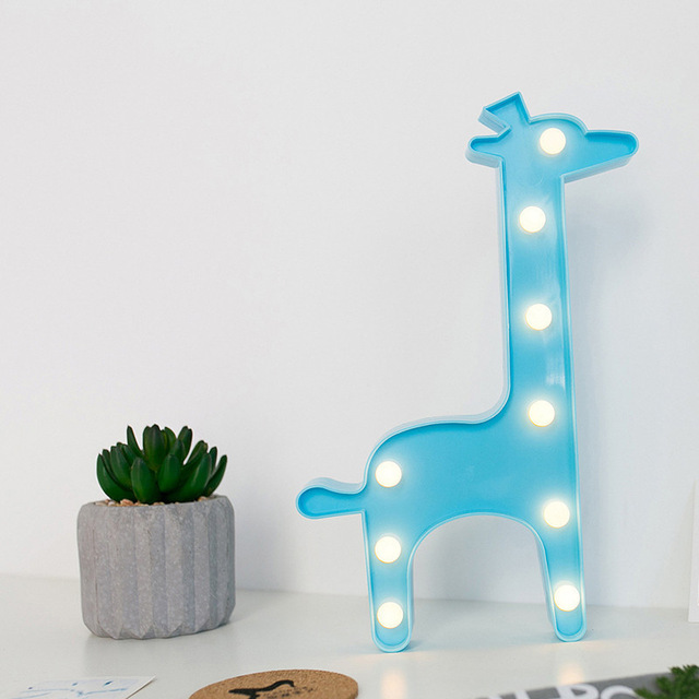 GIRAFA AZUL DE LED