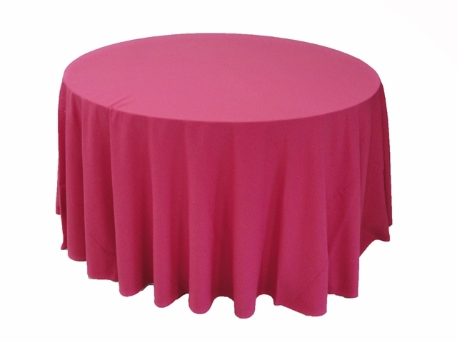 Toalha Redonda de 06 Lugares Rosa Pink