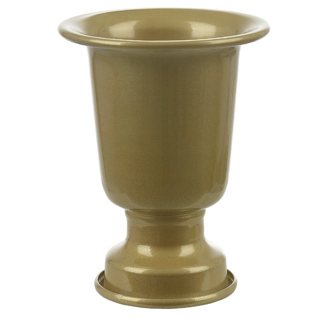 vaso tulipa metal dourado pequeno