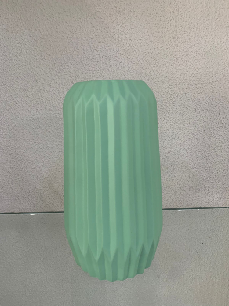 Vaso tabita verde bebê fosco de cerâmica