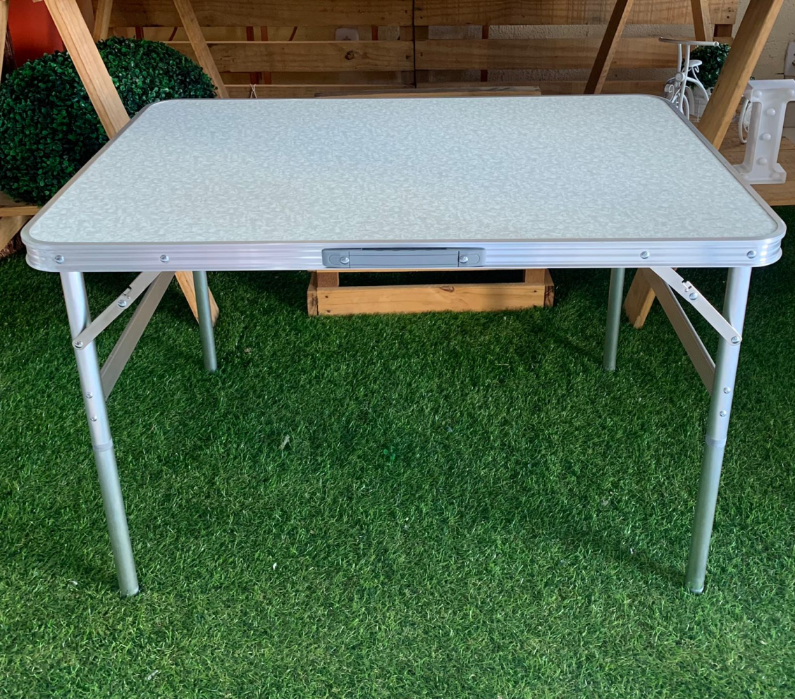 MESA INFANTIL  FORMICA C/ALUMINIO 90 COM/60 LAR/56 ALT