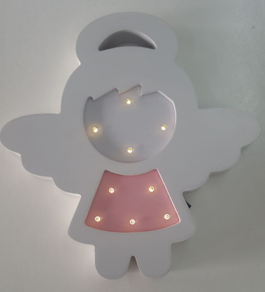 ANJO ROSA LUMINOSO MDF