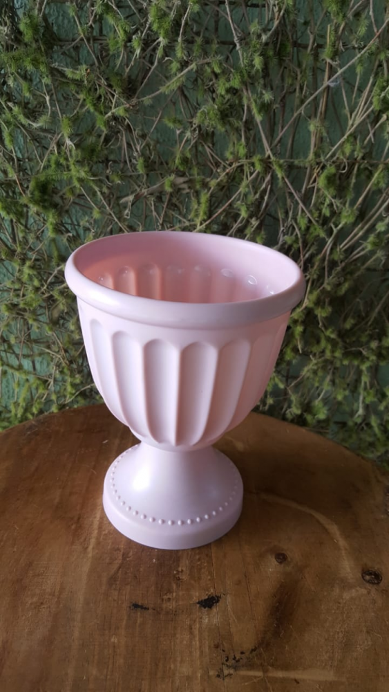 Vaso rosa bebê de melanina 