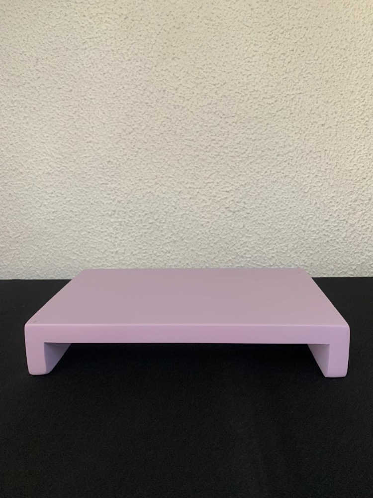 Bandeja step retangular mdf lavanda