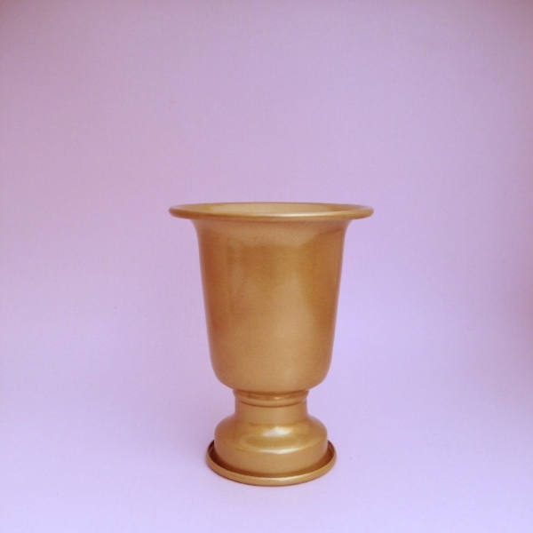 Vaso Tulipa Dourado Pequeno