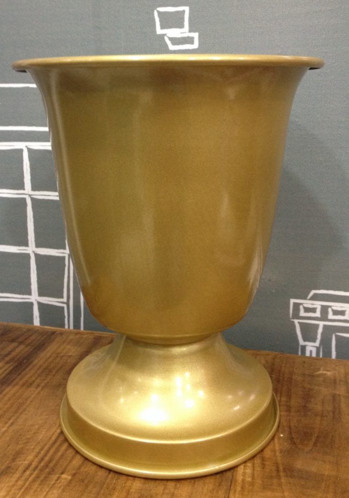 Vaso Tulipa Dourado Grande