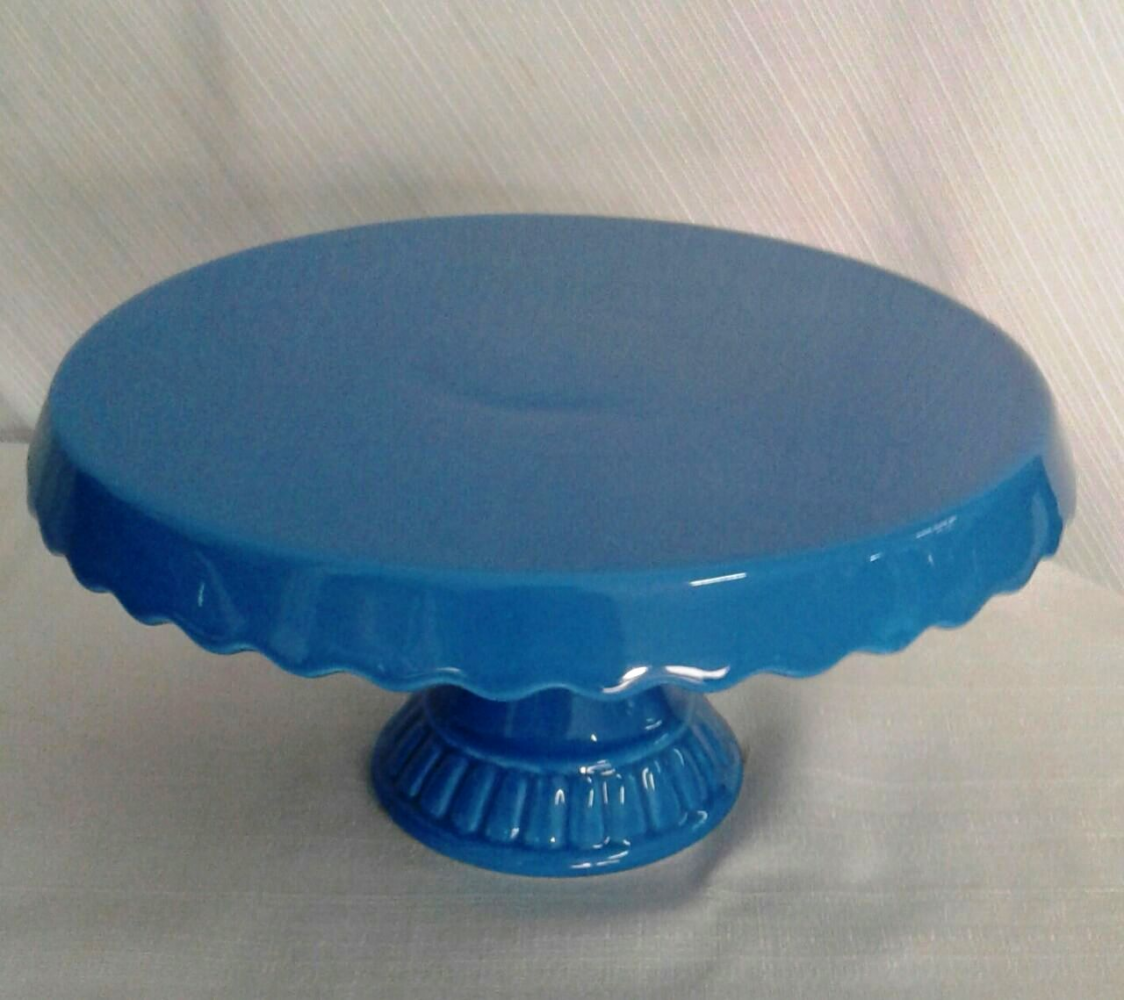 Suporte de Porcelana Azul Royal Médio