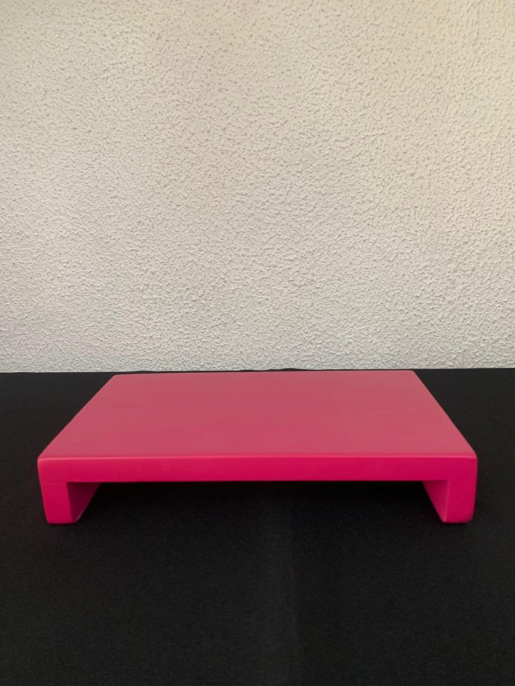 Bandeja step retangular mdf rosa pink