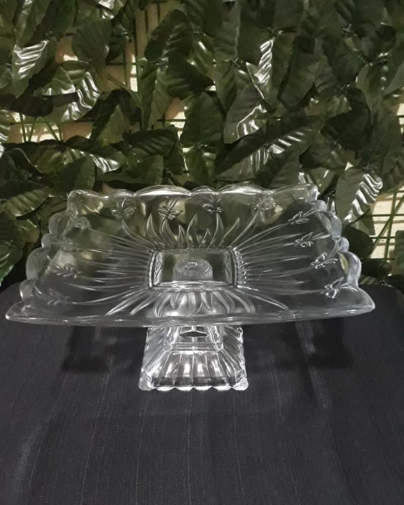 PEÇA  CRISTAL COD 17 SUPORTE QUADRADO  LIBELULA COM PE