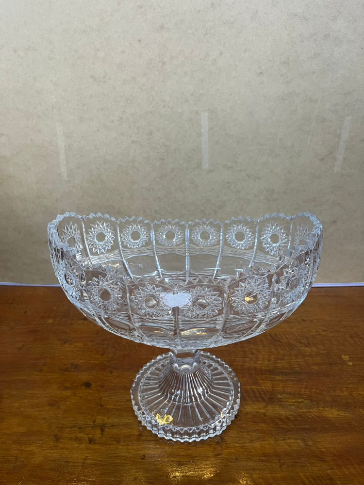 Centro de Mesa Canoa 26,5x22,5 cm - Peça Cristal Cód 27